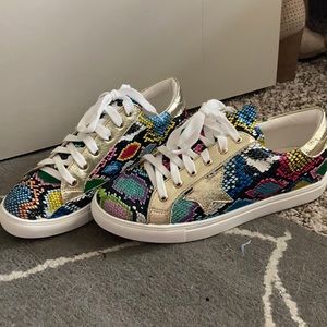 Classic Colorful Snakeprint Sneakers